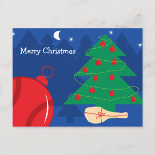 Cartão Postal De Festividades Cartão de Natal para tenistas