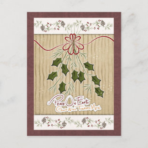 Cartão Postal De Festividades Cartão de Natal Personalizado