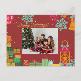 Cartão Postal De Festividades Cartão de Natal Personalizado – Adicione Sua Foto