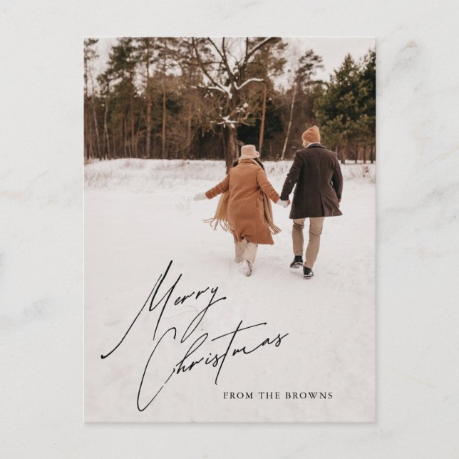 Cartão Postal De Festividades Cartão de Natal Personalizado Cartão de Foto Perso (Frente)