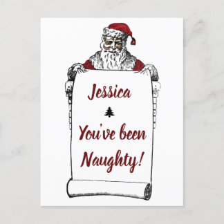 Cartão Postal De Festividades Cartão de Natal Personalizado/Engraçado