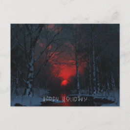 Cartão Postal De Festividades Cartão de Natal plano Solstice