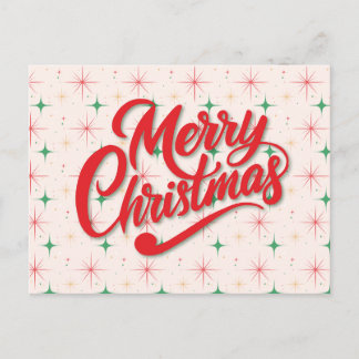 Cartão Postal De Festividades Cartão de Natal Retrô Feliz Natal