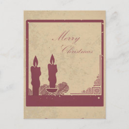 Cartão Postal De Festividades Cartão de Natal retroativo5