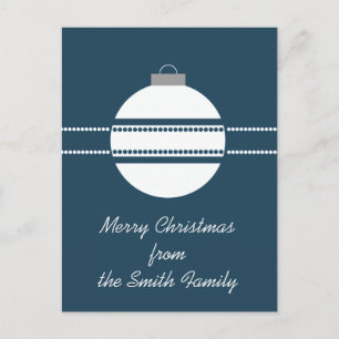 Cartão Postal De Festividades Cartão de Natal Simples para Encomenda Chic