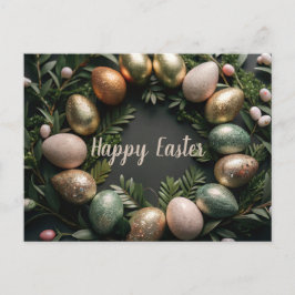 Cartão Postal De Festividades Cartão de páscoa com cartão de férias com ovos dou