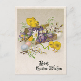 Cartão Postal De Festividades Cartão de páscoa vitoriano da Vintage