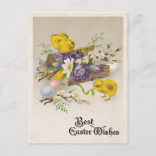 Cartão Postal De Festividades Cartão de páscoa vitoriano da Vintage