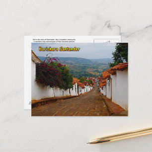 Cartão Postal De Festividades Cartão de Posto Barichara Santander Colômbia