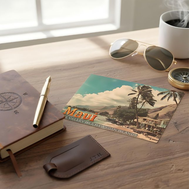 Cartão Postal De Festividades Cartão de posto da ilha Maui Havaiana (Criador carregado)