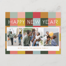 Cartão Postal De Festividades Cartão de Posto de Férias Coloridas