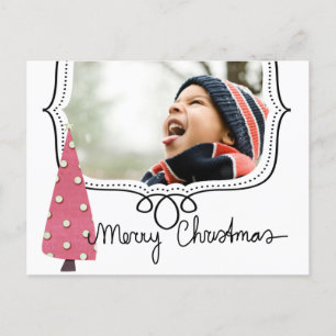 Cartão Postal De Festividades Cartão de Posto de Fotografia de Natal