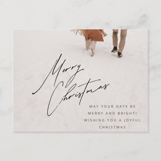 Cartão Postal De Festividades Cartão de posto de Natal (Frente)