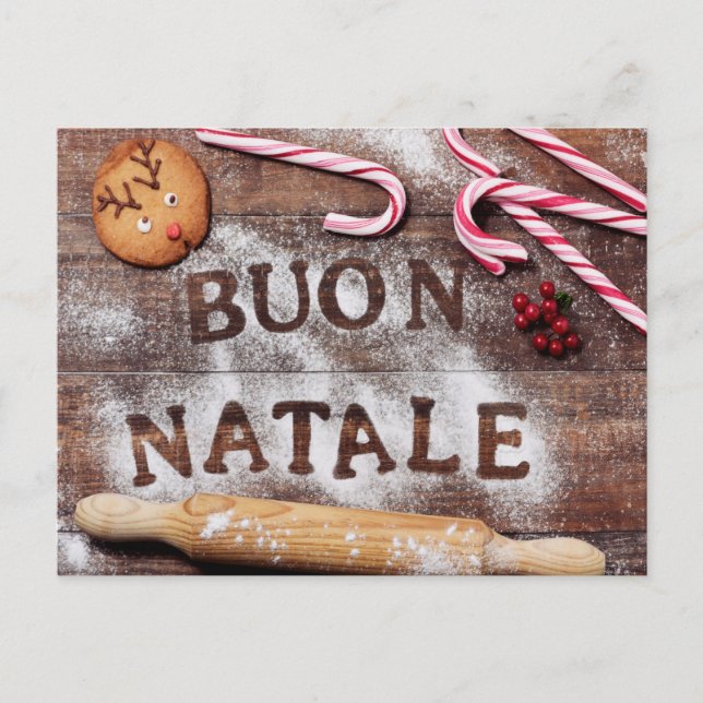 Cartão Postal De Festividades Cartão de Posto italiano (Frente)