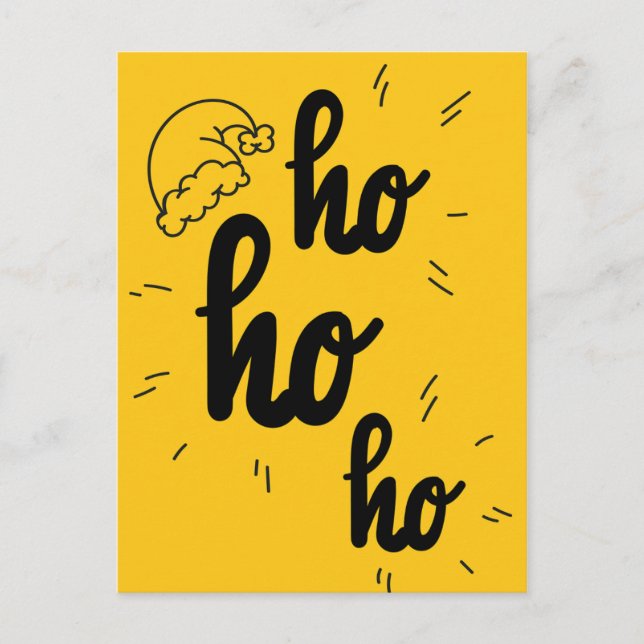 Cartão Postal De Festividades Cartão de Saudação de Natal Engraçado (Frente)