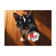 Cartão Divertido de Recuperação | Gato Entrega Seu
