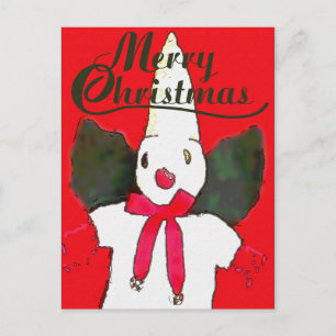 Cartão Postal De Festividades Cartão do boneco de neve de Nola