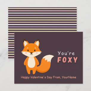 Cartão Postal De Festividades Cartão do Dia dos Namorados de Raposa Fofa – Você 
