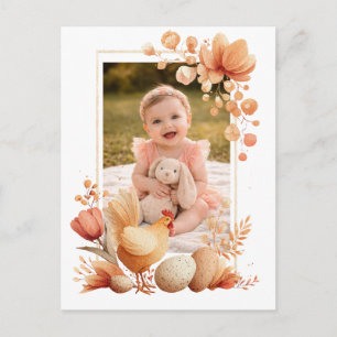 Cartão Postal De Festividades Cartão personalizado de Páscoa do Avô para a Avó