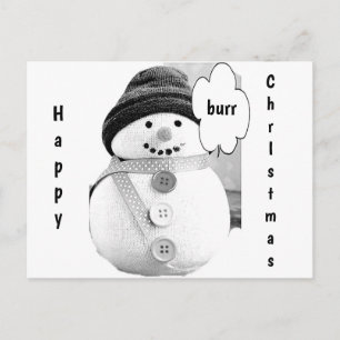 CARTÃO POSTAL DE FESTIVIDADES **CARTÃO POSTAL CHRISTMAS SNOWMAN** PARA TODOS