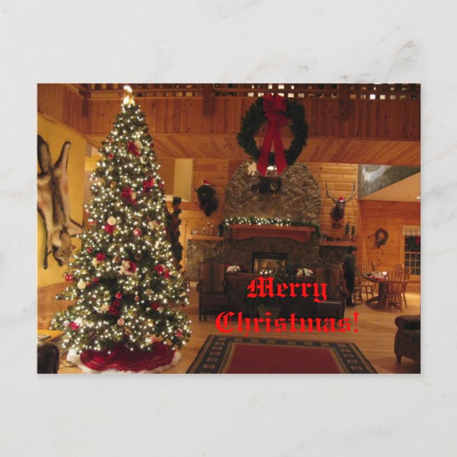 Cartão Postal De Festividades Cartão-postal da Casa de Natal (Frente)