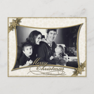 Cartão Postal De Festividades Cartão-postal da família de Natal Feliz