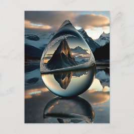 Cartão Postal De Festividades Cartão-postal de água congelada