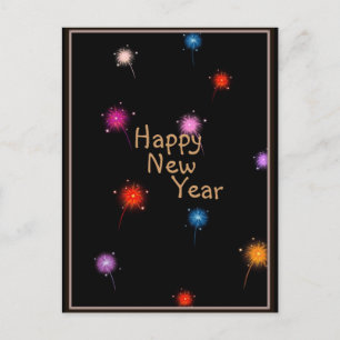 Cartão Postal De Festividades Cartão-postal de ano novo