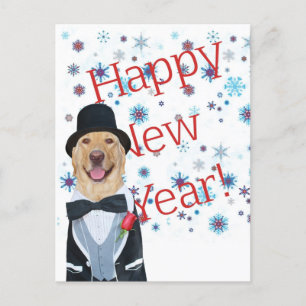 Cartão Postal De Festividades Cartão-postal de Anos novos Personalizável no Tux
