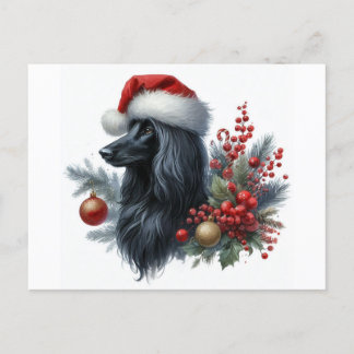 Cartão Postal De Festividades Cartão-postal de cão afegão