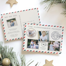 Cartão-postal de Colagem de Fotos de Feriado de Co