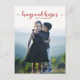 Cartão Postal De Festividades Cartão-postal de Dia de os namorados Hugs e Kisses