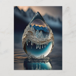 Cartão Postal De Festividades Cartão-postal de entrega congelado