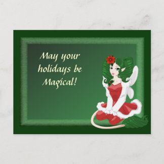 Cartão Postal De Festividades Cartão-postal de Faerie Natal