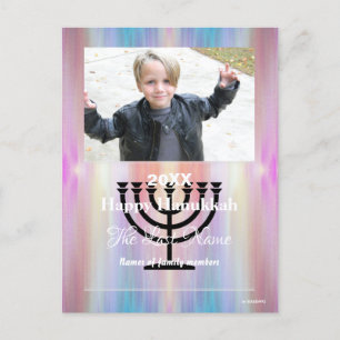 Cartão Postal De Festividades Cartão-postal de fechadura de Hanukkah Feliz -
