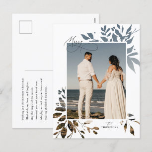 Cartão Postal De Festividades Cartão-postal de Feriado de Cutout Greenery de inv