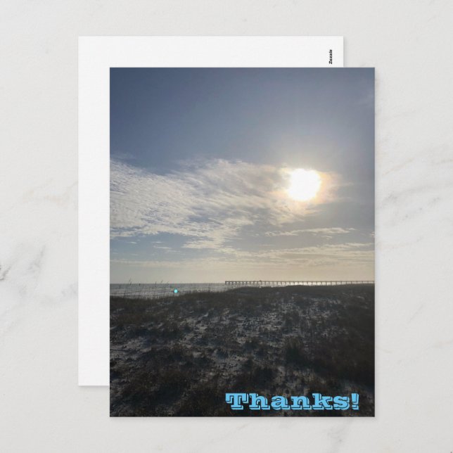 Cartão Postal De Festividades Cartão-postal de feriado de obrigados (Frente/Verso)