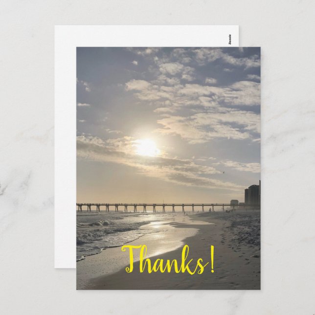 Cartão Postal De Festividades Cartão-postal de feriado de obrigados (Frente/Verso)