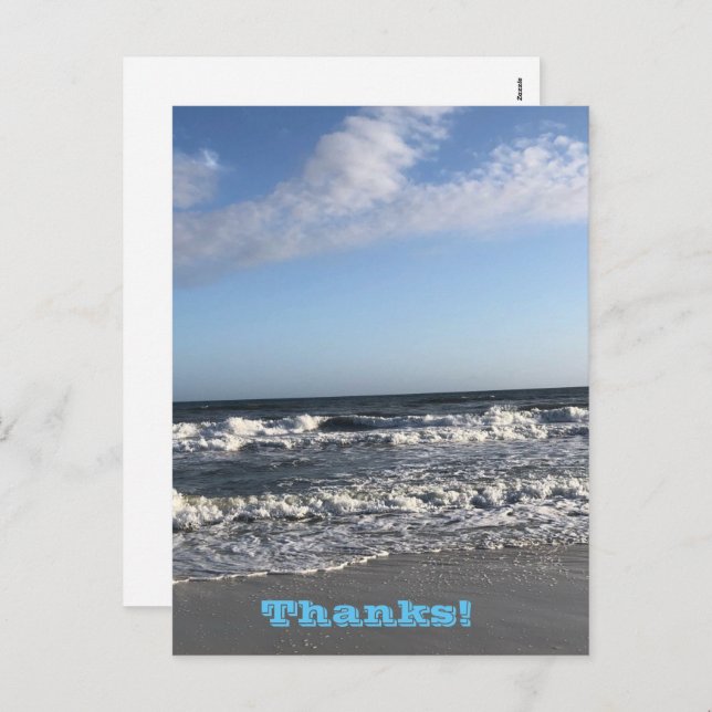 Cartão Postal De Festividades Cartão-postal de feriado de obrigados (Frente/Verso)