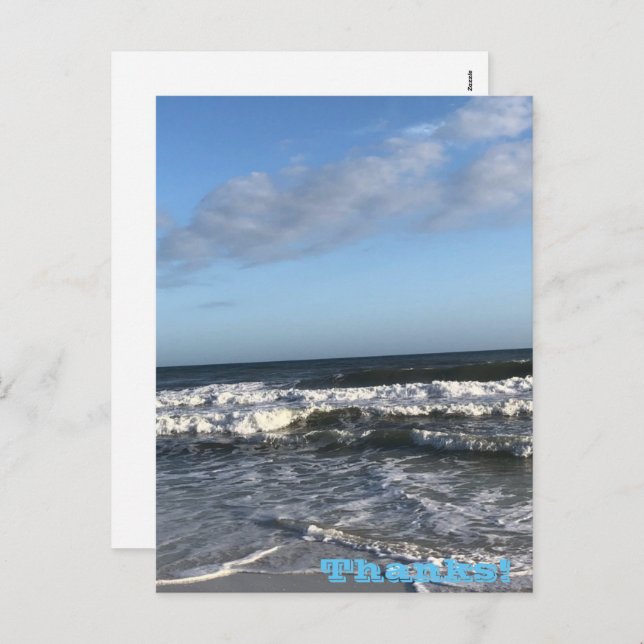 Cartão Postal De Festividades Cartão-postal de feriado de obrigados (Frente/Verso)