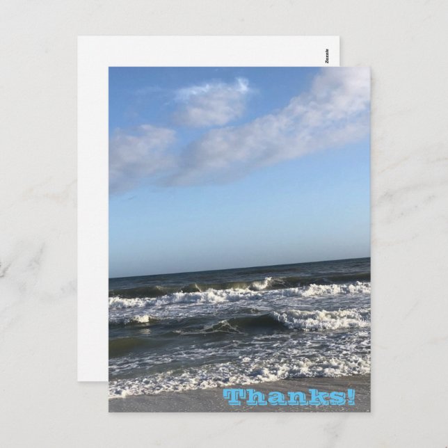 Cartão Postal De Festividades Cartão-postal de feriado de obrigados (Frente/Verso)