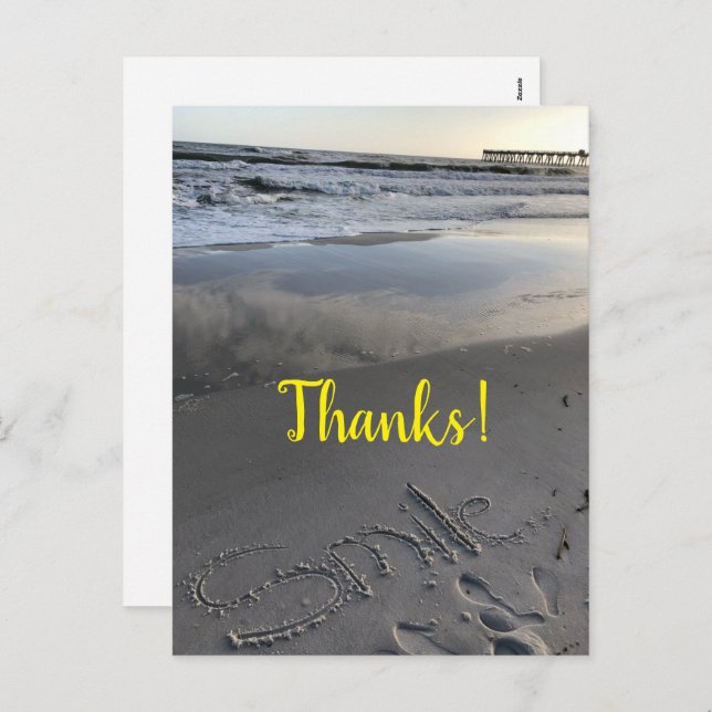 Cartão Postal De Festividades Cartão-postal de feriado de obrigados (Frente/Verso)