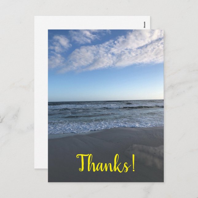 Cartão Postal De Festividades Cartão-postal de feriado de obrigados (Frente/Verso)