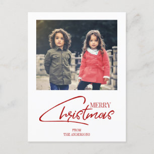 Cartão Postal De Festividades Cartão-postal de Feriado de Script de Natal Nostál