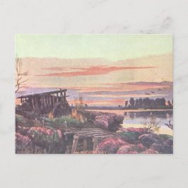 Cartão Postal De Festividades Cartão-postal de Feriado do outono