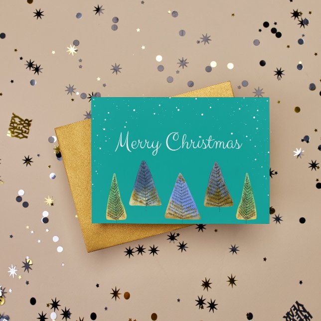 Cartão Postal De Festividades Cartão-postal de Feriados de Árvores de Natal Feli (Criador carregado)