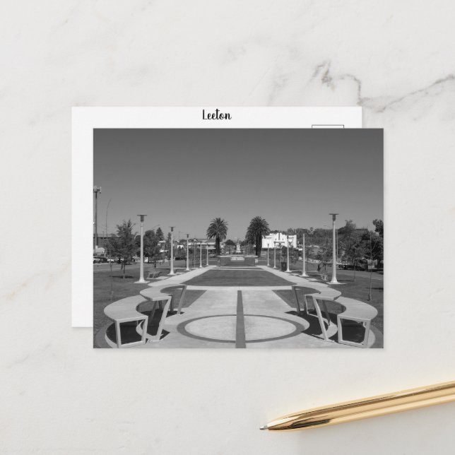 Cartão Postal De Festividades Cartão-postal de férias de Leeton (Frente/Verso In Situ)