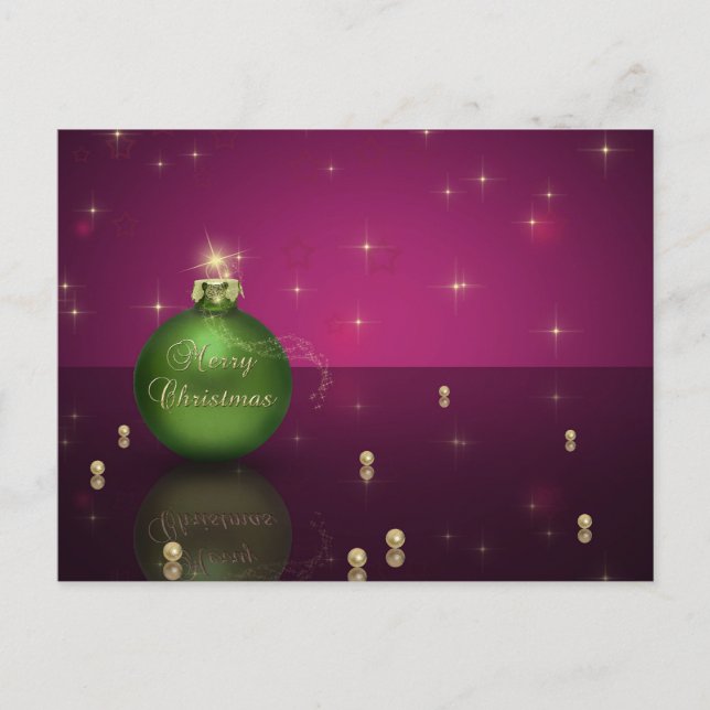 Cartão Postal De Festividades Cartão-postal de Férias de Natal Feliz (Frente)