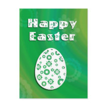 Cartão-postal de Férias de Ovos Retroativos da Pás