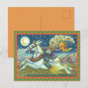 CARTÃO POSTAL DE FESTIVIDADES CARTÃO-POSTAL DE FÉRIAS DO CAVALEIRO SEM CABEÇA ES
